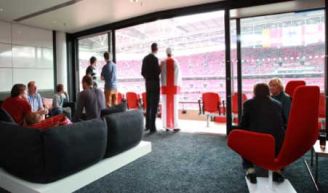 Blick von der Privatlounge